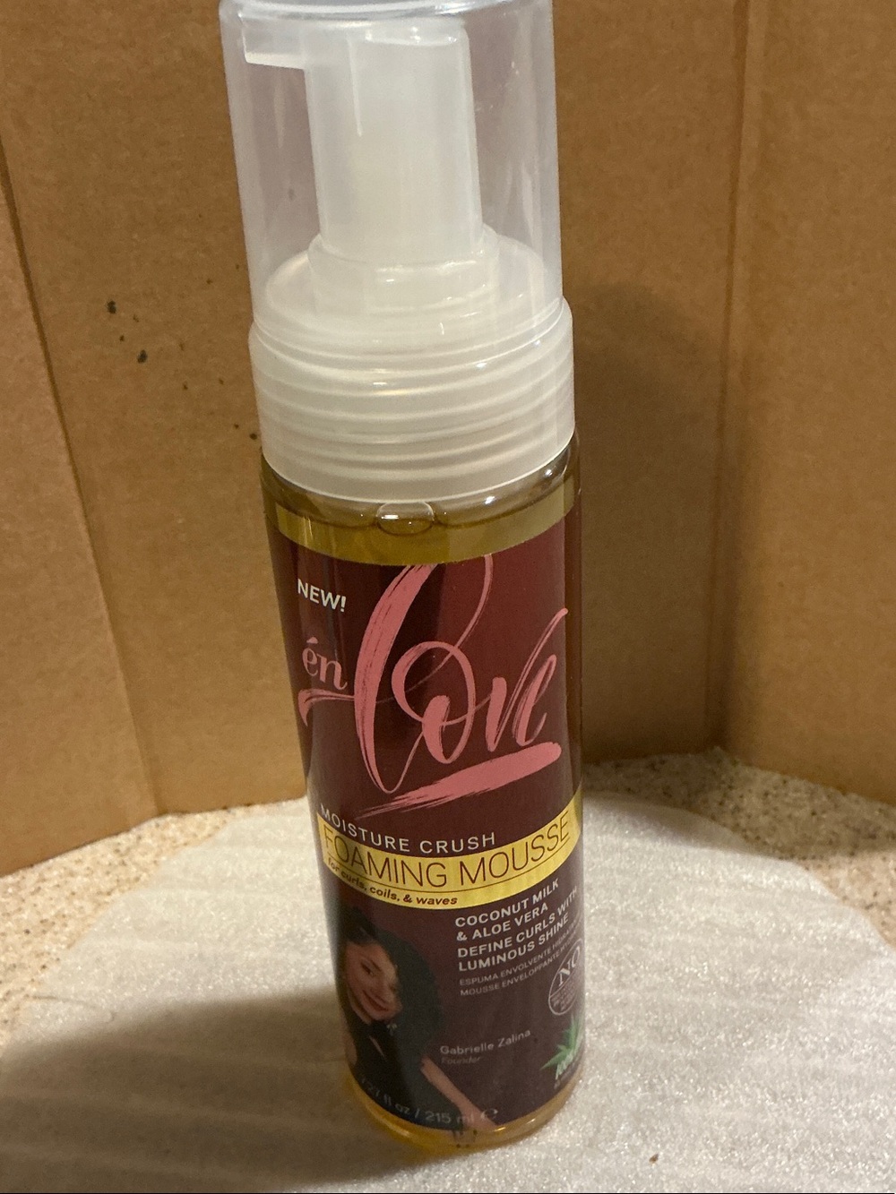 ‘en Love Foaming Mousse Coconut Milk & Aloe Vera for Curls Coils Waves 7.3oz